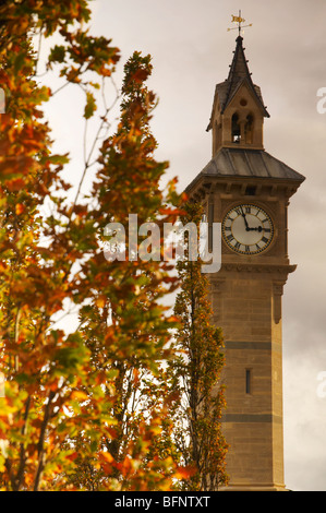 The old clock tower in Barnstaple town centre North Devon UK Stock Photo