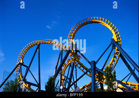 Rollercoaster at Liseberg Amusement Park. Gothenburg Sweden Stock