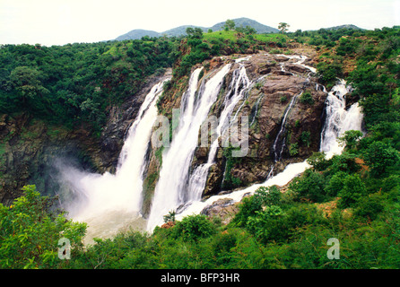 Shivanasamudra Water Falls ; Sivasamudram falls ; Kaveri River ; Chamarajanagar ; Karnataka ; Western Ghats ; Deccan Plateau ; India ; Asia Stock Photo