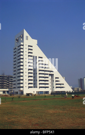 Triangle shape building Bombay Mumbai Maharashtra India Asia Stock ...