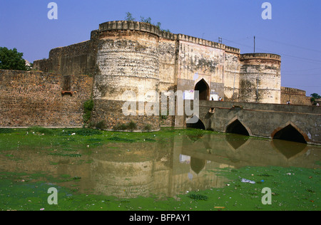 NMK 65528 : Lohiya gate & bridge ; Lohagarh fort ; Bharatpur ; Rajasthan ; India Stock Photo