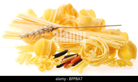 Back projected (lighted) macaroni (pasta) Stock Photo