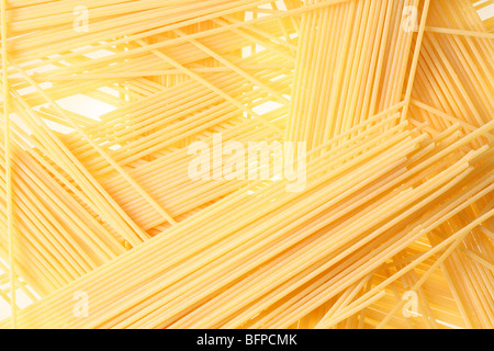 Back projected (lighted) spagetti (pasta) Stock Photo