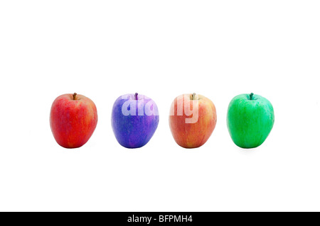 genetic alteration of apples Stock Photo