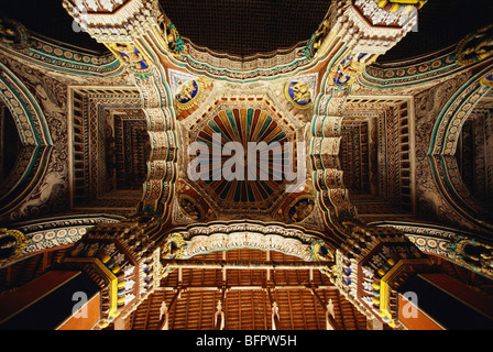 AAD 66497 : Painted ceiling of Darbar Hall ; Thanjavur Tanjavur ; Tamil Nadu ; India Stock Photo