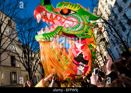 CHINES NEW YEAR, CHINATOWN, PARIS Stock Photo
