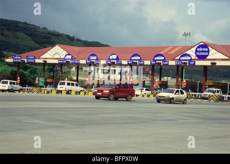 MMN 66551 : View of Toll Plaza on Mumbai Pune expressway at Talegaon ; Maharashtra ; India Stock Photo