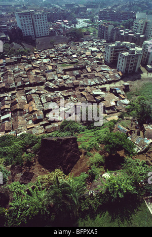 Slums of Tardeo in Bombay Mumbai Maharashtra India Stock Photo