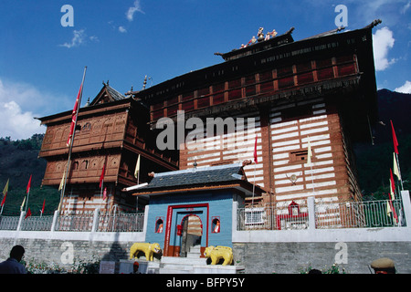 Shri Bhima Kali Temple at Sarahan in Himachal Pradesh in India - Stock Photo