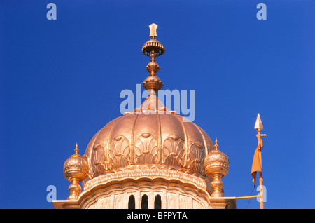 NMK 66893 : Dome gilded with gold leaf Shri Akal Takat Sahib Ji Golden temple ; Amritsar ; Punjab ; India Stock Photo