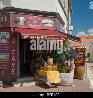 Fouras town centre Charente Maritime Stock Photo