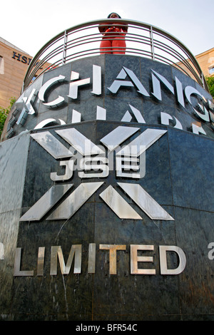 Johannesburg Stock exchange sign Stock Photo