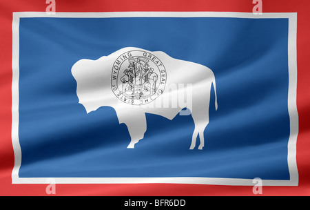 High resolution flag of Wyoming Stock Photo