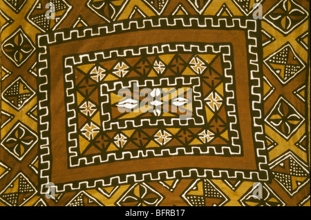 Traditional mud-cloth painting (bogolan) close-up Stock Photo