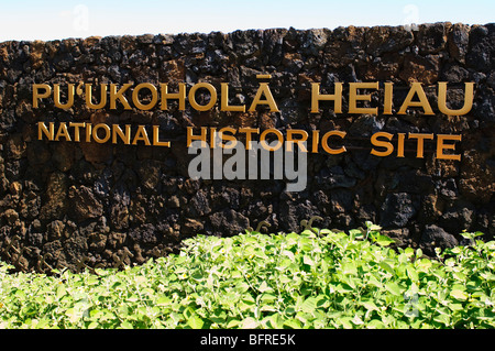 Puukohola Heiau National Historic Site, Big Island Hawaii. Stock Photo