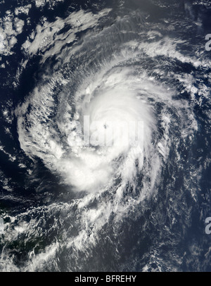 September 9, 2009 - Hurricane Fred traveling northwestward over the Atlantic Ocean. Stock Photo