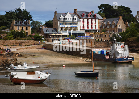 Le Port-Clos, Ile de Bréhat, Côte d’Armor, Brittany, France Stock Photo