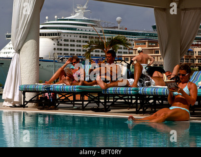 Aruba, Renaissance marina hotel Stock Photo