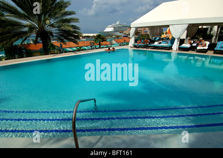 Aruba, Renaissance marina hotel Stock Photo