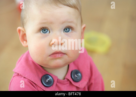 Portrait of Baby Girl Stock Photo