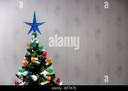 Miniature Christmas Tree Stock Photo