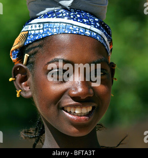 Young girl in Africa Stock Photo