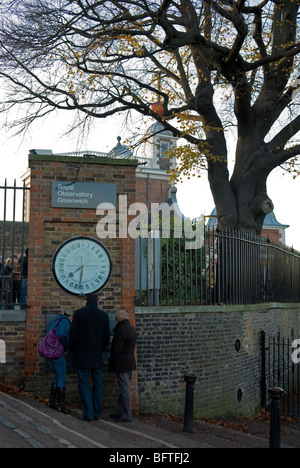 Shepherd gate clock Royal Observatory, Greenwich London England UK Stock Photo