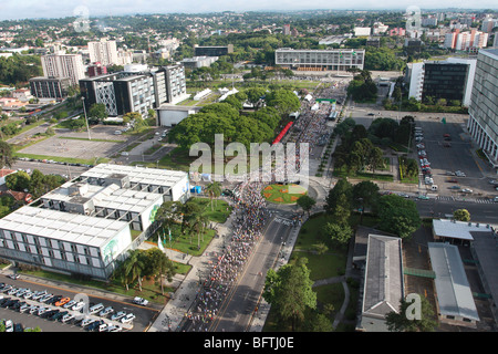 Curitiba's marathon Stock Photo