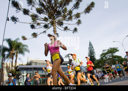 Curitiba's marathon Stock Photo