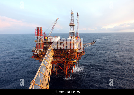 Claymore Oil Drilling Platform In The North Sea Off The Coast Of ...