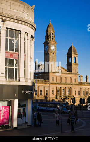 Paisley town centre and Town Hall, Renfrewshire, Scotland. Stock Photo