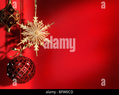 Beautiful Christmas decoration artistic still life background Stock Photo