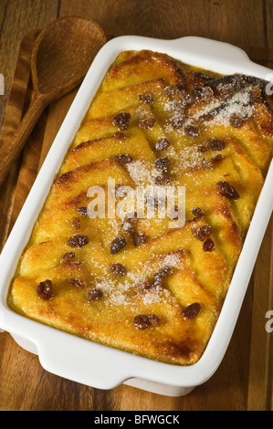 Bread and butter pudding Dessert Stock Photo
