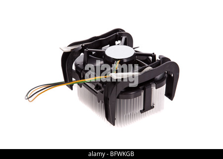 CPU Cooler isolated on a white background Stock Photo