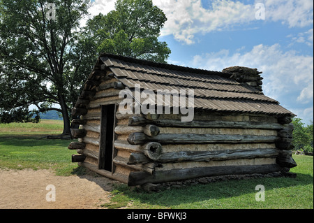 Soldier cabins at Valley Forge National Park Stock Photo - Alamy