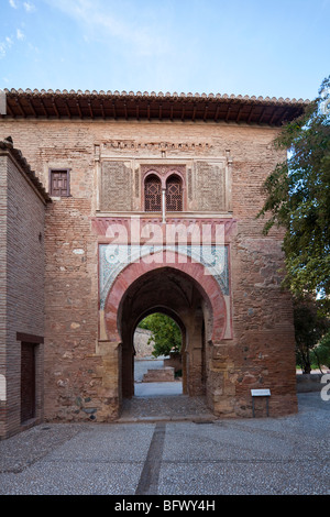 Torre del Vino or Puerta del Vino, Alhambra Palace, Granada, Spain Stock Photo