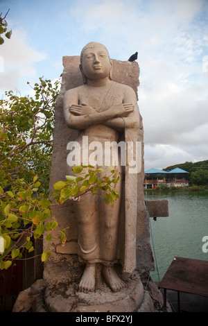 The modern Seema Malaka temple, Colombo, Sri Lanka, temple. It floats on Colombo's Beira Lake. Stock Photo