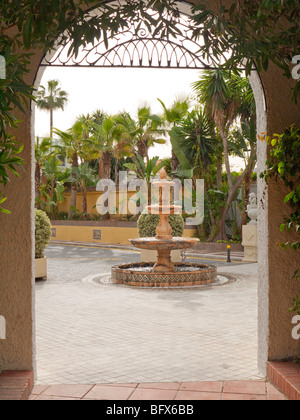 The entrances to the Hotel Sol Don Pedro and Sol Don Pablo in Torremolinos in Andalucia, Southern Spain, Europe Stock Photo