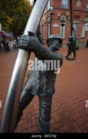 The Arc (y Bwa) Sculpture in Wrexham, Wales, UK. Stock Photo