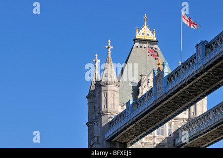 Detail view of Tower Bridge, London, United Kingdom Stock Photo