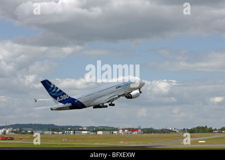 The A380 at the 2009 Le Bourget airshow Stock Photo