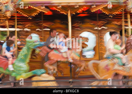Chicago carousel at the pier Stock Photo - Alamy