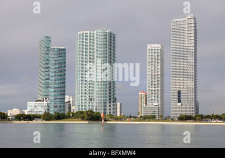 Skyscrapers in Downtown Miami, Florida Stock Photo