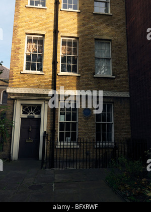 John Wesleys House (Now a Museum) Methodist Preacher and one of the Founders of the Methodist Religion City Road London Stock Photo