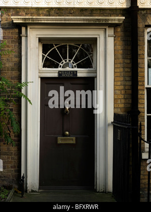 John Wesleys House (Now a Museum) Methodist Preacher and one of the Founders of the Methodist Religion City Road London Stock Photo