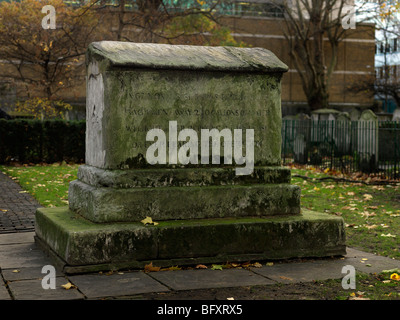 Tomb of Dame Mary Pace who died 1728 Bunhill Burial Ground City Road London England Stock Photo