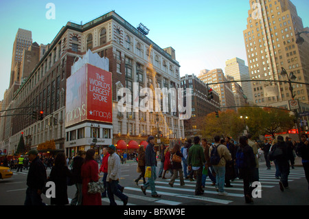 Macy's flagship department store in Herald Square in New York Stock Photo