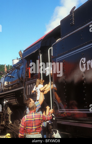 Great Smoky Mountain Railroad, Bryson City, North Carolina Stock Photo
