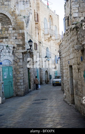 Bethlehem is believed to be the birthplace of Jesus of Nazareth and is in the occupied west bank, Palestine. Stock Photo