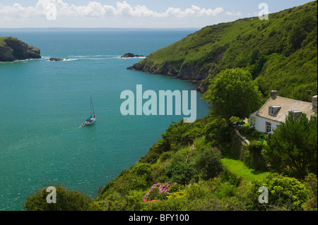 Solva St Brides Bay Pembrokeshire Wales Stock Photo